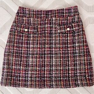 LOFT tweed pocket skirt, size 4. Brand new with tag.